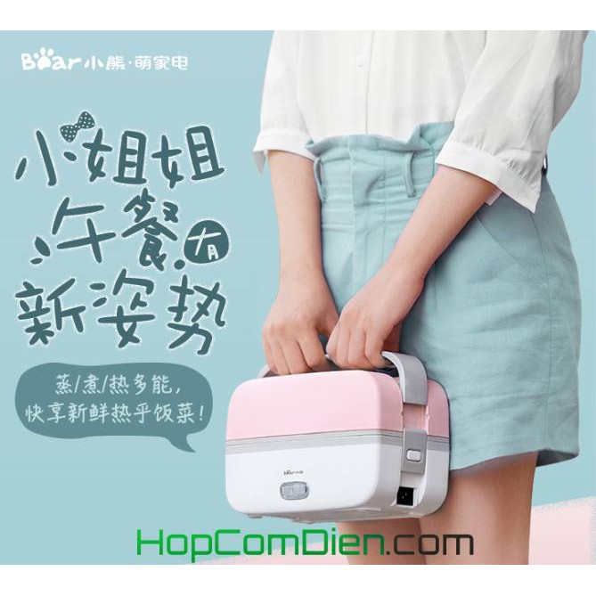 Hộp cơm hâm nóng inox 2 tầng hút chân không cao cấp B10J2 | BigBuy360 - bigbuy360.vn