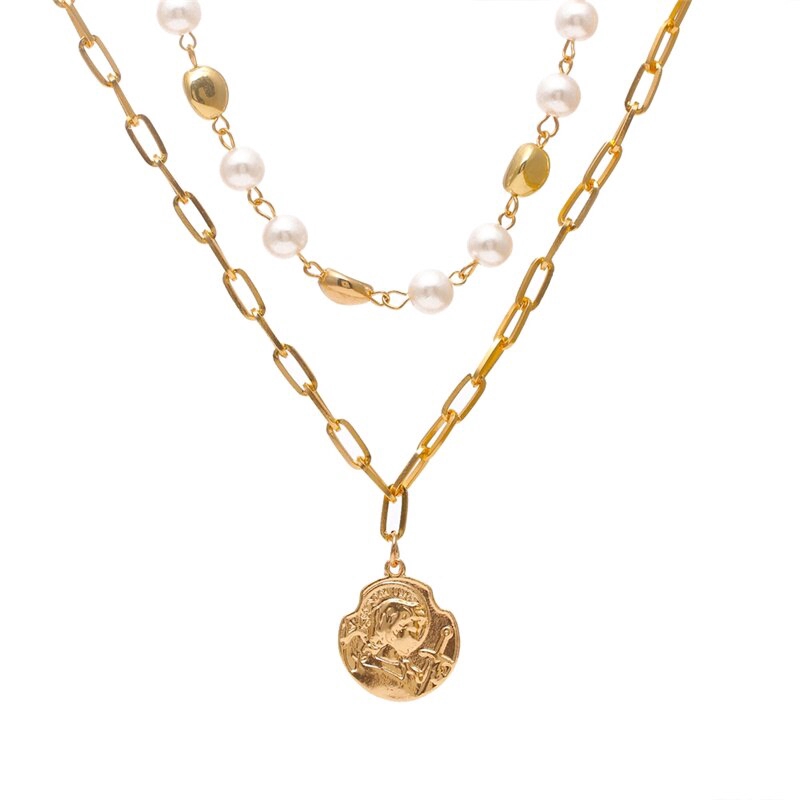 Dây chuyền đính ngọc trai giả thanh lịch cho nữ | BigBuy360 - bigbuy360.vn