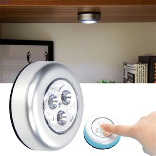 Mini 3led dán cảm ứng đèn tủ đêm trắng led ánh sáng nhỏ dính tường bri