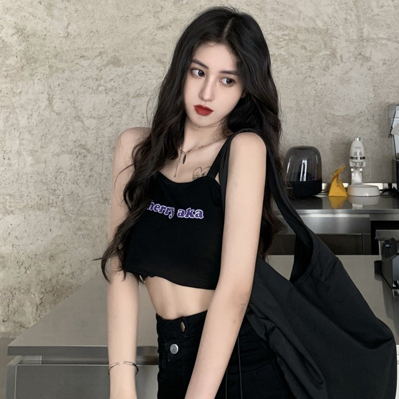 Áo Dệt Kim Hai Dây In Họa Tiết Thời Trang Quyến Rũ