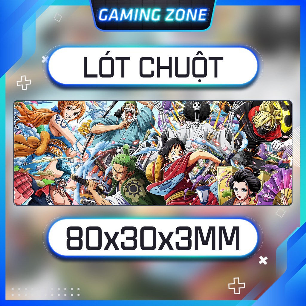 Lót chuột, bàn di chuột chơi game hình One Piece chống trượt siêu bền siêu đẹp