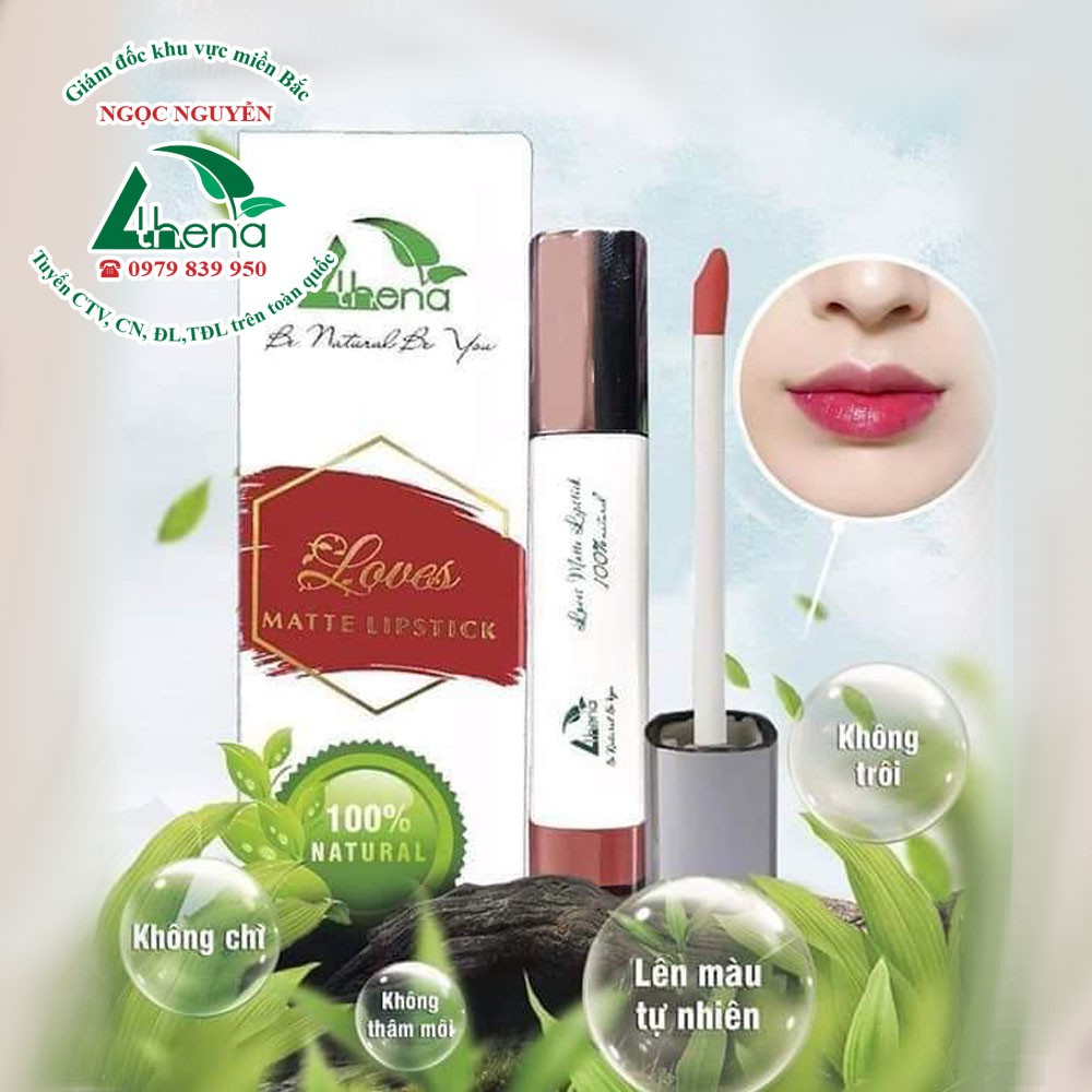 Son Kem Love MATTE LIPSTICK Athena, Son Mềm Mịn Bền Màu 5g | BigBuy360 - bigbuy360.vn