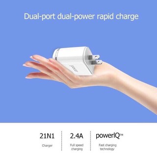 Củ sạc nhanh 2 cổng usb có đèn LED Ho.co C39
