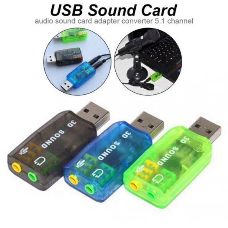 USB RA SOUND 5.1 ÂM THANH CỰC TỐT - CỔNG AUDIO 3.5MM VÀ MICRO