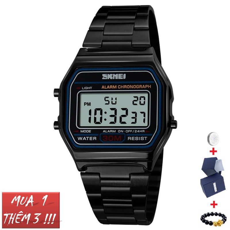 Đồng Hồ Nam Nữ SKMEI 1123 Dây Thép Không Gỉ, Đồng Hồ Điện Tử Trẻ Trung, Năng Động - HÀNG CHÍNH HÃNG [FULLBOX] | BigBuy360 - bigbuy360.vn