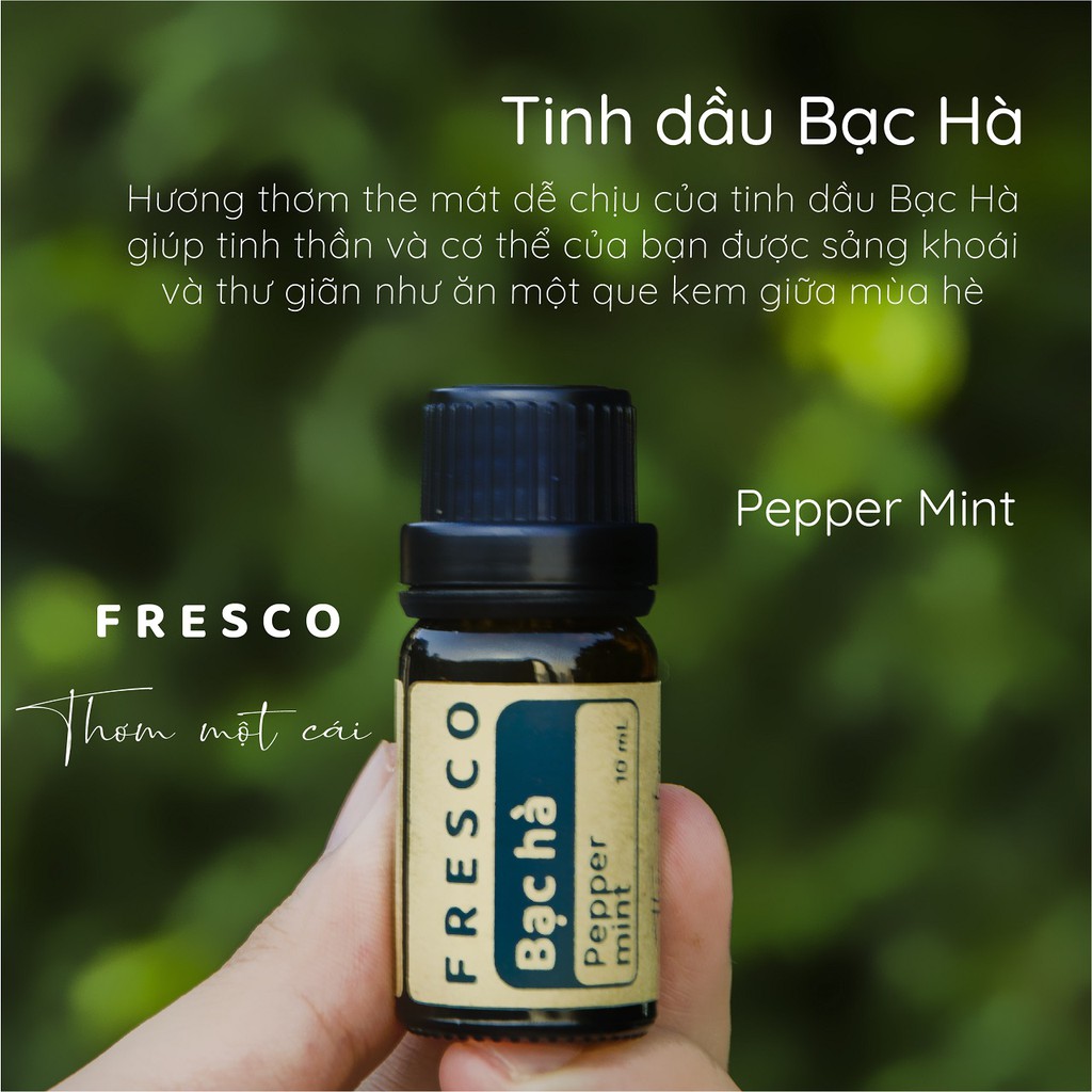 TINH DẦU BẠC HÀ 🌿𝐅𝐑𝐄𝐄𝐒𝐇𝐈𝐏🌿 CÓ KIỂM NGHIỆM CHẤT LƯỢNG(COA)- TINH DẦU THƠM PHÒNG THIÊN NHIÊN - ĐUỔI MUỖI- FRESCO