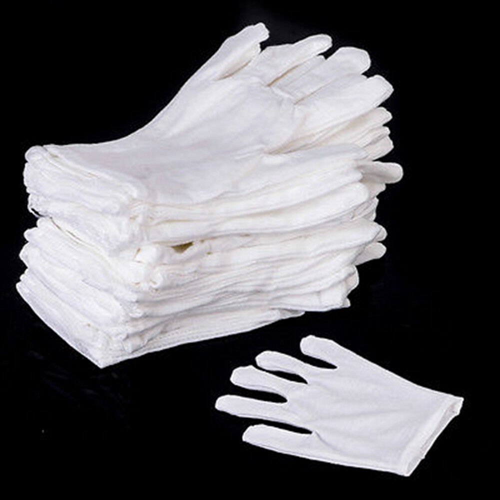 Găng tay trắng chất liệu cotton siêu nhẹ tiện dụng