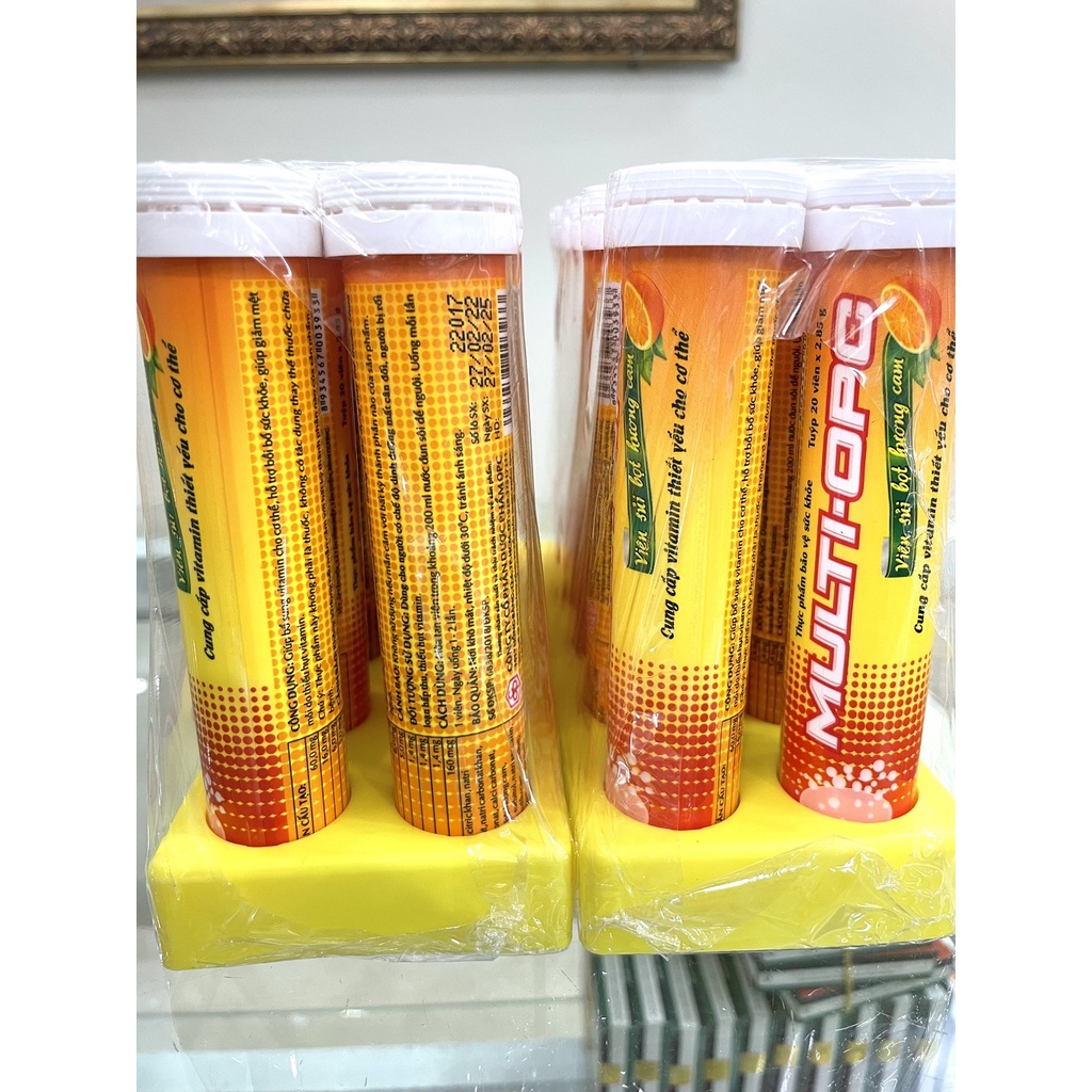Multi-Opc viên sủi bọt hương cam vị thơm ngon dễ uống, bổ sung vitamin, tăng cường đề kháng
