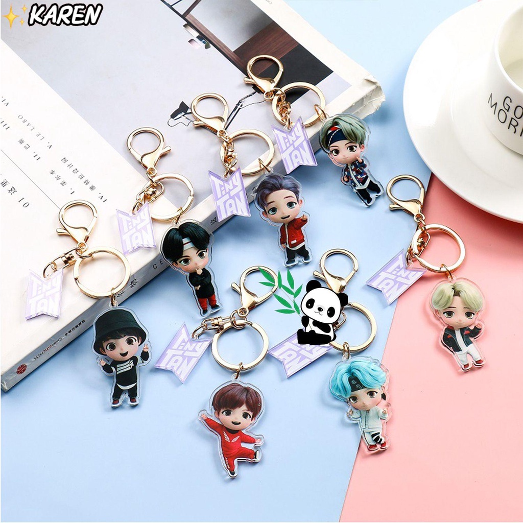 Karen BTS Hoạt Hình Acrylic Phong Cách Mới Đáng Yêu