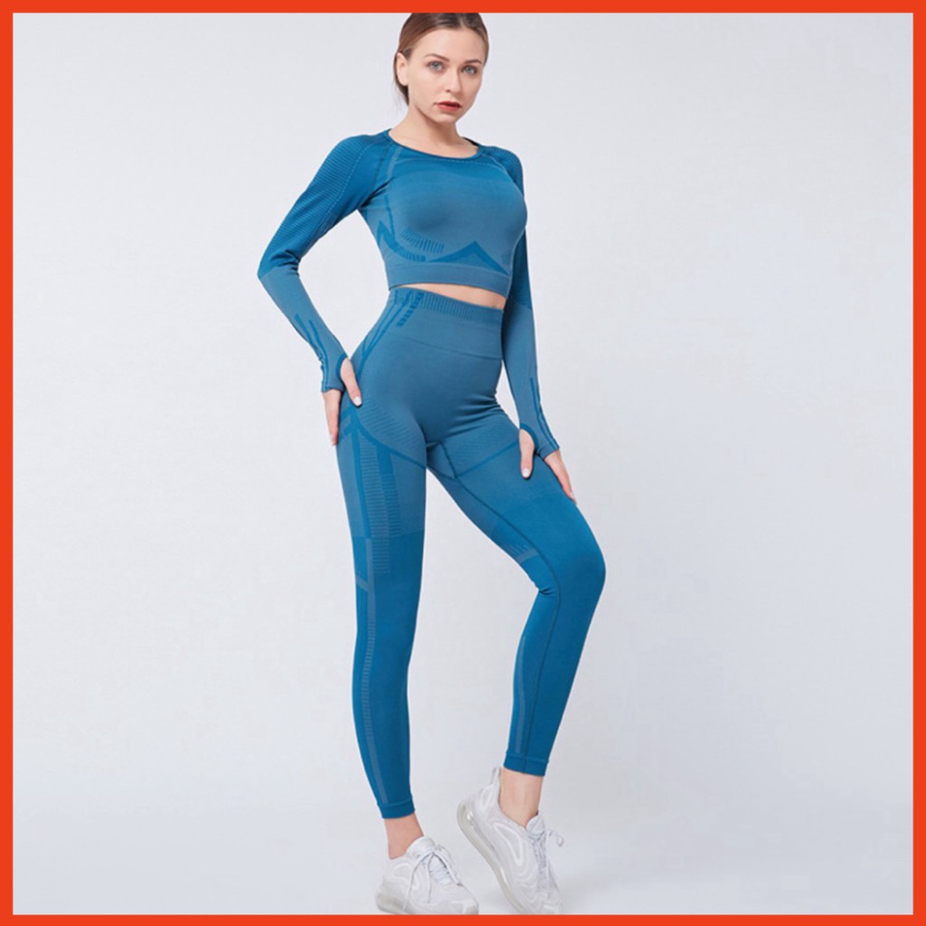 Bộ Quần ÁO  DÀI TAY  Tập GYM ,YOGA ,MẪU MỚI -Hàng Quảng Châu Cao Cấp ( bao chất) (BT11)
