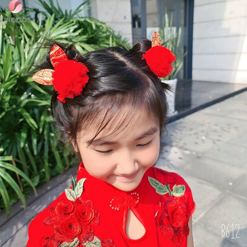 Set 2 Kẹp Tóc Đón Tết Phong Cách Trung Hoa Siêu Cute