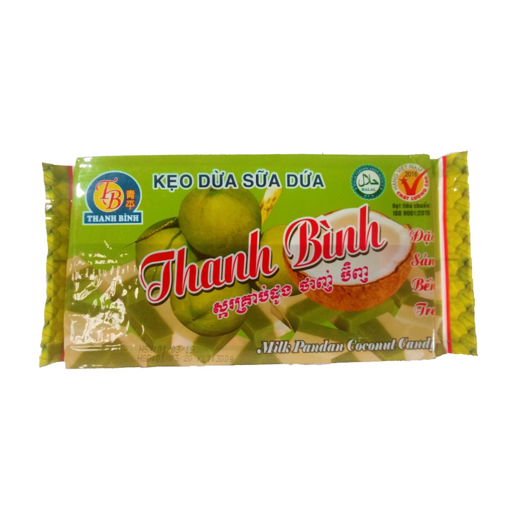 Kẹo Dừa Sữa Dứa Thanh Bình 300g – Hương Vị Dừa Truyền Thống Đậm Đà
