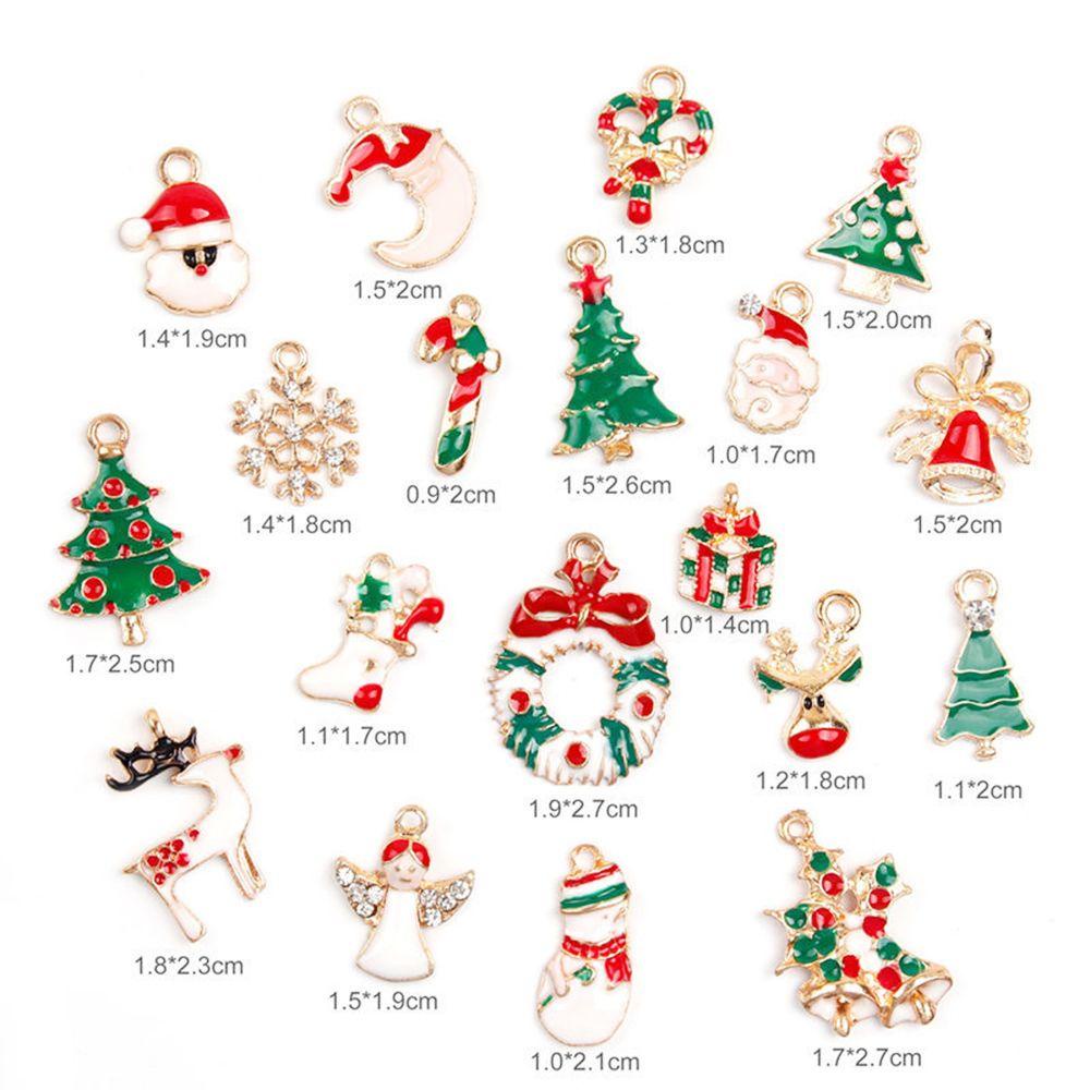 CONOPERY Bộ 14 / 19 Phụ Kiện Treo Trang Trí Giáng Sinh Bằng Hợp Kim Xinh Xắn
