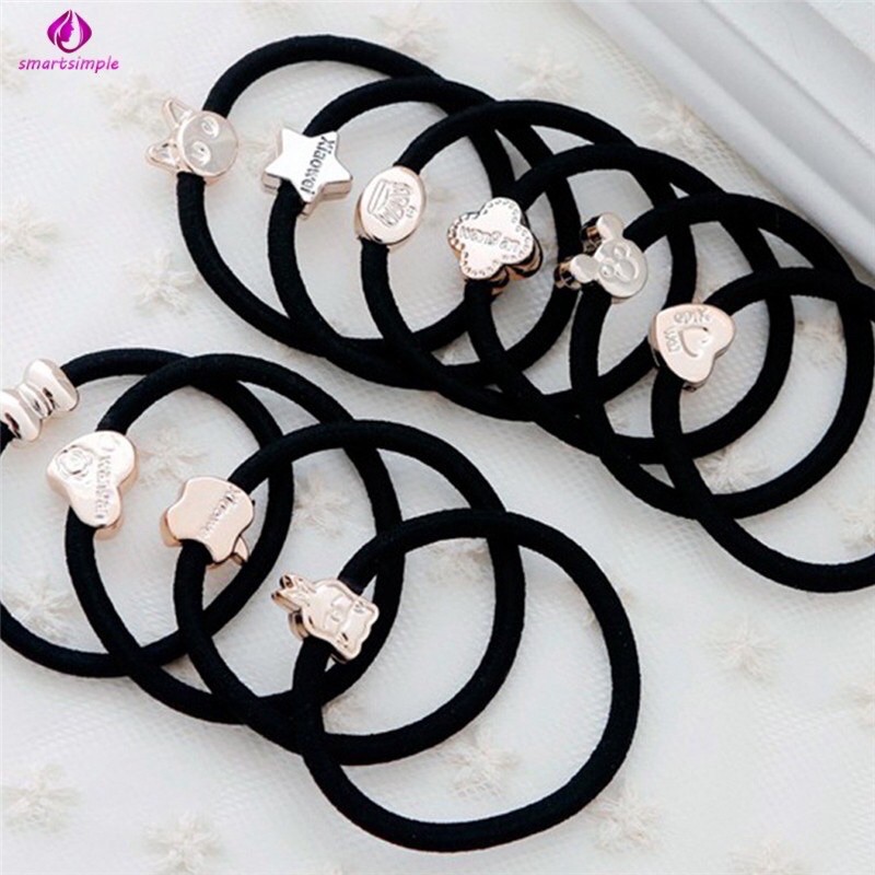 Cột tóc dây đen 1 dây
