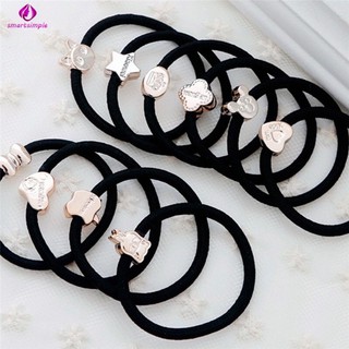 Cột tóc dây đen 1 dây