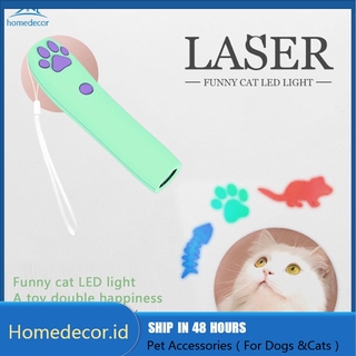 Đồ Chơi Đèn LED Laser Hình Dấu Chân Mèo Dễ Thương Vui Nhộn Cho Mèo Cưng
