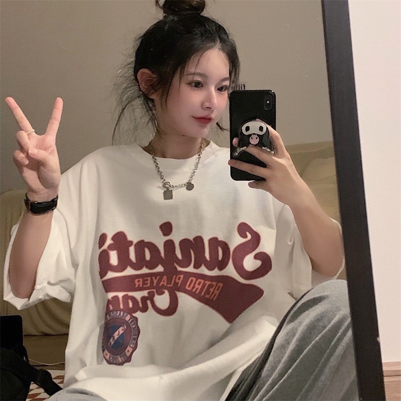[ Rẻ vô địch ] Áo thun cotton tay lỡ dáng rộng unisex - Sangita