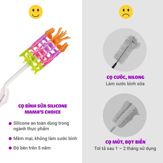 Chổi cọ bình sữa silicone Mama's Choice (siêu bền,siêu sạch)