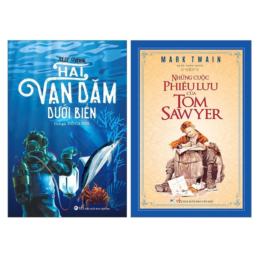 Sách - Combo Hai vạn dặm dưới biển + Những cuộc phiêu lưu của Tom Sawyer