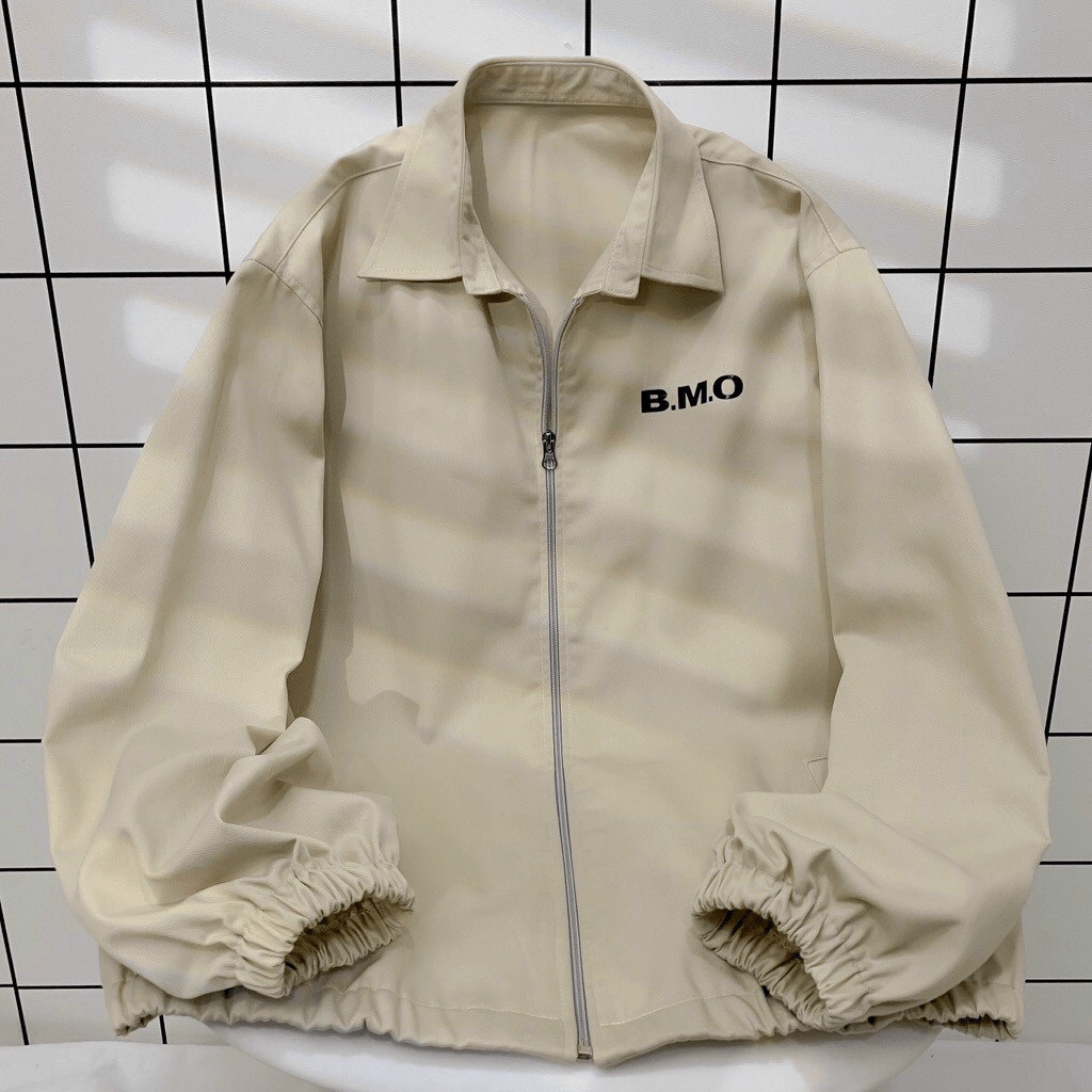 (FREE SHIP) ÁO KHOÁC KAKI QUỐC DÂN CỔ BẺ THÊU CHỮ BMO CỰC HOT CHO GIỚI TRẺ 2022 HHP SHOP