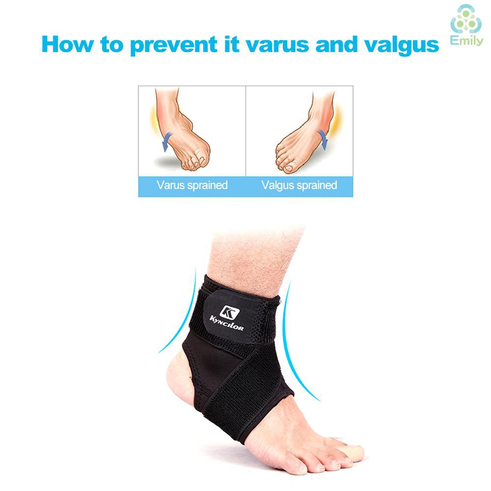 [Hàng Hot]Sport Ankle Support Elastic High Protect Sports Equipment Safety Running Basketball Ankle Brace Support Black&L