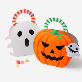 Hộp đựng bánh kẹo halloween có tay cầm