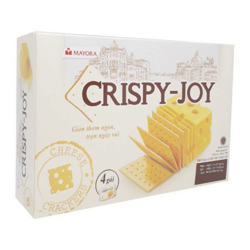 Bánh Quy Vị Phô Mai Crispy Joy (Hộp 180g)