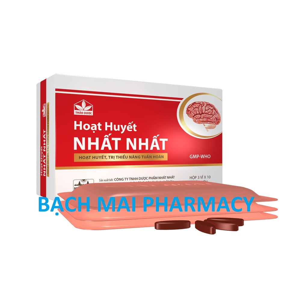 (CHÍNH HÃNG) HOẠT HUYẾT NHẤT NHẤT, hỗ trợ thiểu năng tuẩn hoàn não, hỗ trợ phòng ngữa xơ vữa động mạch