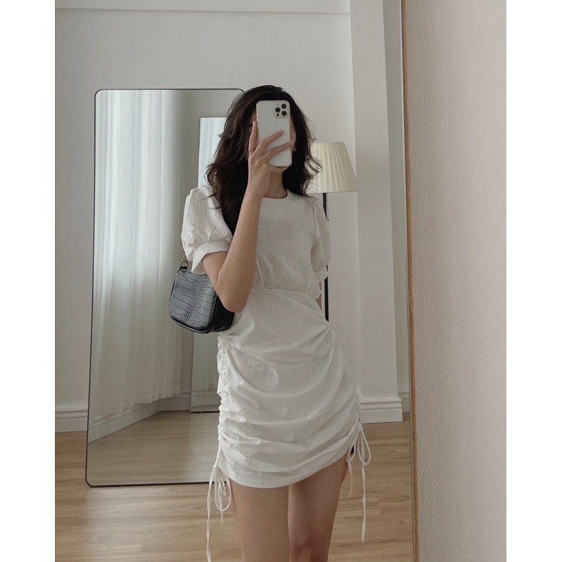 [Mã SKAMFA06 giảm 10% tối đa 50K đơn 0Đ] váy rút dây cắt out 388 | BigBuy360 - bigbuy360.vn