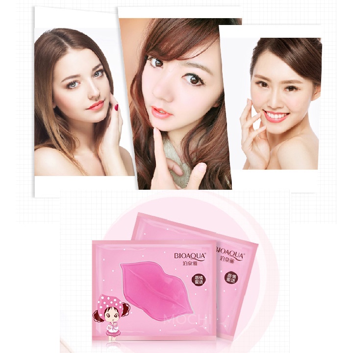 Mặt Nạ Môi Bioaqua Thạch Collagen l Mask Dưỡng Ẩm Da Môi l Giảm Thâm Nội Địa Trung MOCHI SHOP