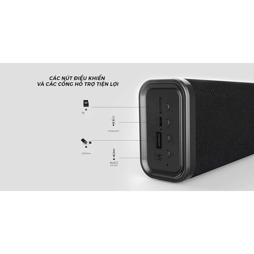 [ Giá siêu rẻ,chính hãng ] Loa Bluetooth Soundbar Mini Remax RB-M33 Fabric Series