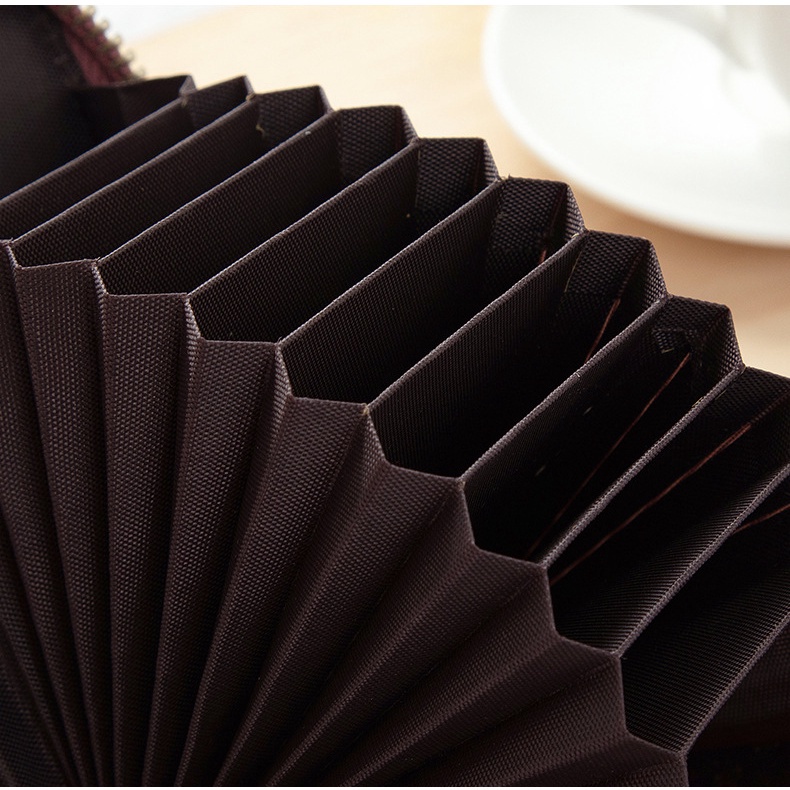 Ví da nhỏ gọn nhiều ngăn đựng thẻ và tiền xu cho nữ