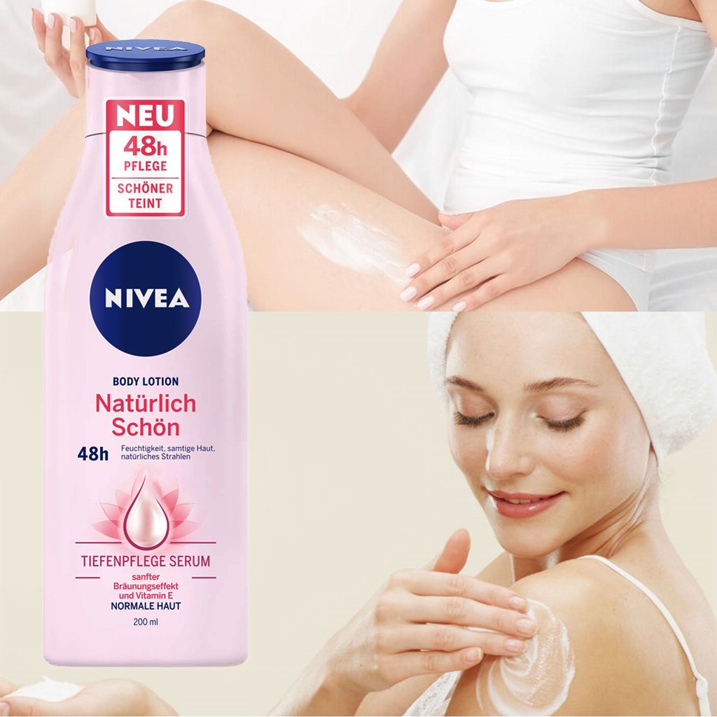 Nivea dưỡng thể dưỡng ẩm sữa dưỡng thể phục hồi da lưu hương lâu NIVEA Bodylotion 200ml