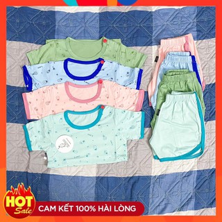 [SALE] Bộ cộc tay Kwoo thun lạnh hình dứa loại 1