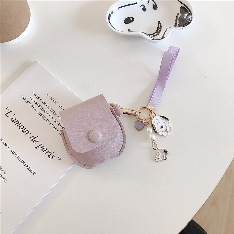 Túi da bảo vệ hộp đựng tai nghe Airpods tiện lợi