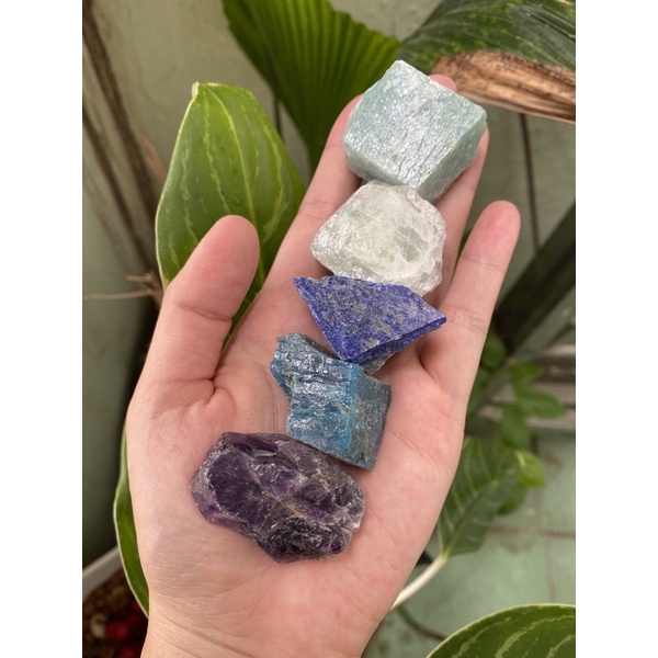 1 Viên Đá thô tự nhiên trang trí nhiều màu -  piece raw stone - Natural Healing Crystals