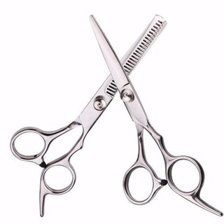 Combo Bộ kéo cắt tóc tại nhà (2 kéo + 2 lược + áo choàng + dao cạo)