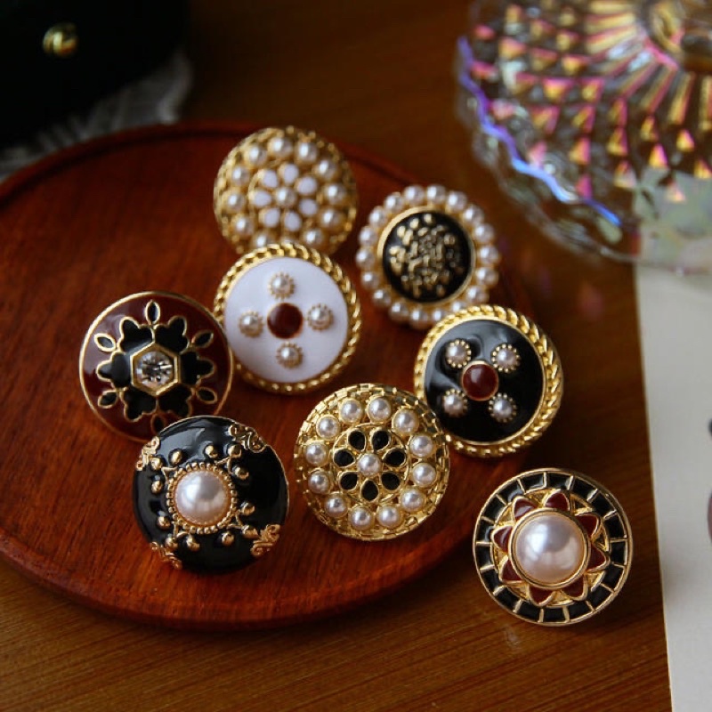 Khuyên tai dáng tròn retro cổ điển vintage - Maben