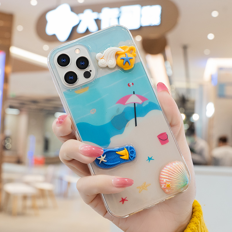 Ốp Điện Thoại Họa Tiết Đại Dương Độc Đáo Cho iPhone 6 6plus 7 7plus 8 8plus X Xr Xs 11 12 Pro Max Plus Pro Max | BigBuy360 - bigbuy360.vn