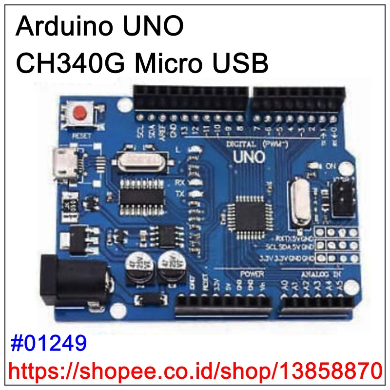 Arduino Micro Usb Uno R3 Clone Smd Atmega328 Atmel Driver Ch340g