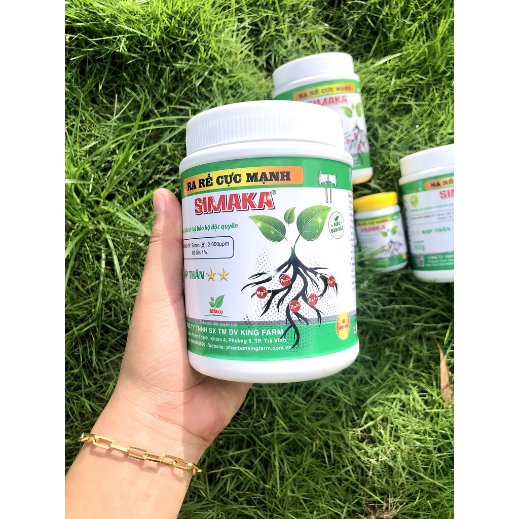 PHÂN BÓN KÍCH RỄ CỰC MẠNH SIMAKA HŨ 500G - ĐẺ NHÁNH NHIỀU, GIÂM CÀNH, CHIẾT CÀNH, TĂNG TRƯỞNG CÂY TRỒNG.