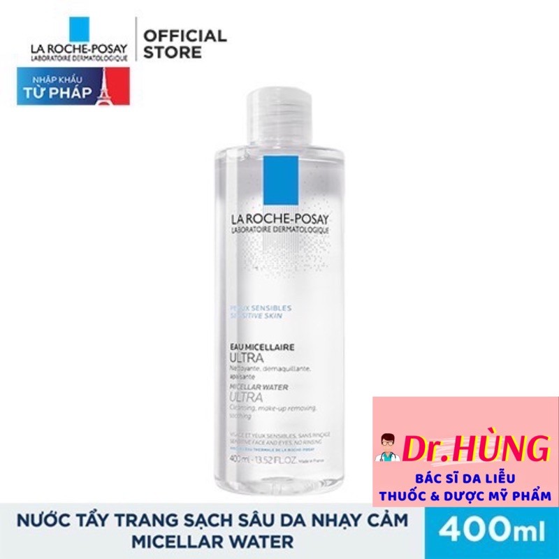 ✅(CHÍNH HÃNG) Nước Làm Sạch Sâu Và Tẩy Trang Cho Da Nhạy Cảm Micellar Water Ultra Sensitive Skin 400ml