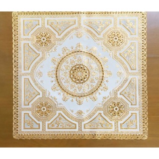 (60x60) khăn bàn trải côn, tủ lạnh nhựa 3d chống thấm hoạ tiết nổi