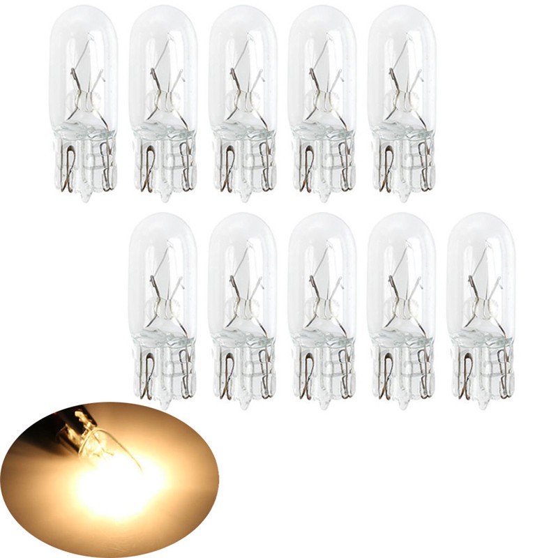 Set 10 bóng đèn T10 Wedge W5W 501 194 LED gắn trần xe hơi thiết kế chuyên dụng