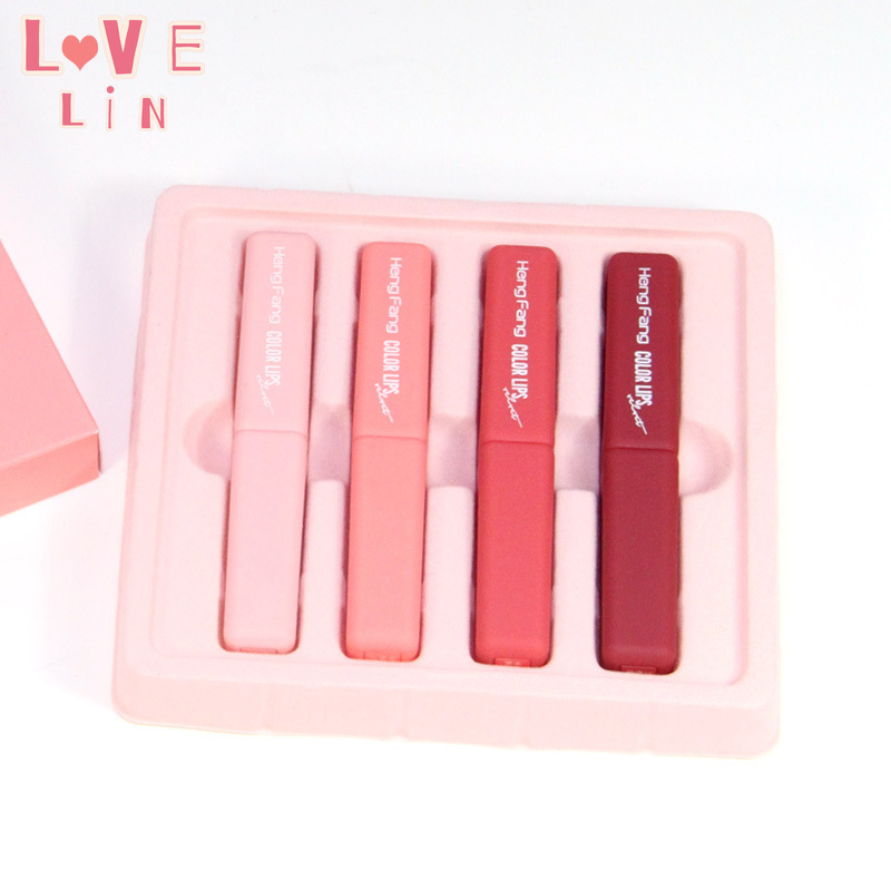 (Hàng Mới Về) Set 4 Son Môi Hengfang Dưỡng Ẩm Dễ Lên Màu Chống Thấm Nước Không Dính Thành Cốc | BigBuy360 - bigbuy360.vn