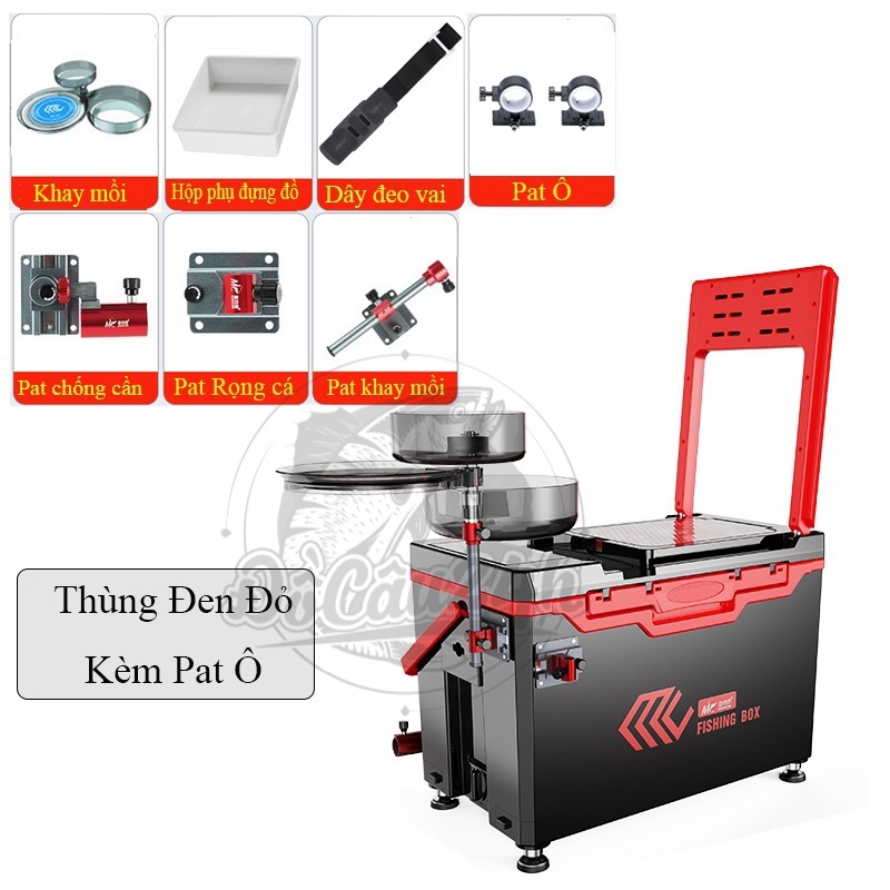 Thùng Câu Đài MC-Jidiaoni 32 Lít Kèm Phụ Kiện Đầy Đủ Chuyên Dùng Cho Câu Đài