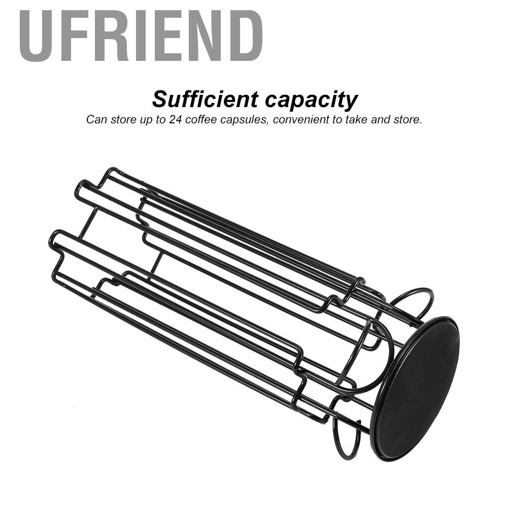 Ufriend Rotating Capsule Stand Coffee Pods Storage Shelf Rack Hol