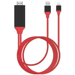 Cáp Kết nối HDMI cho iPhone, iPad (Lightning to HDMI Cable) dài 2m - Đỏ