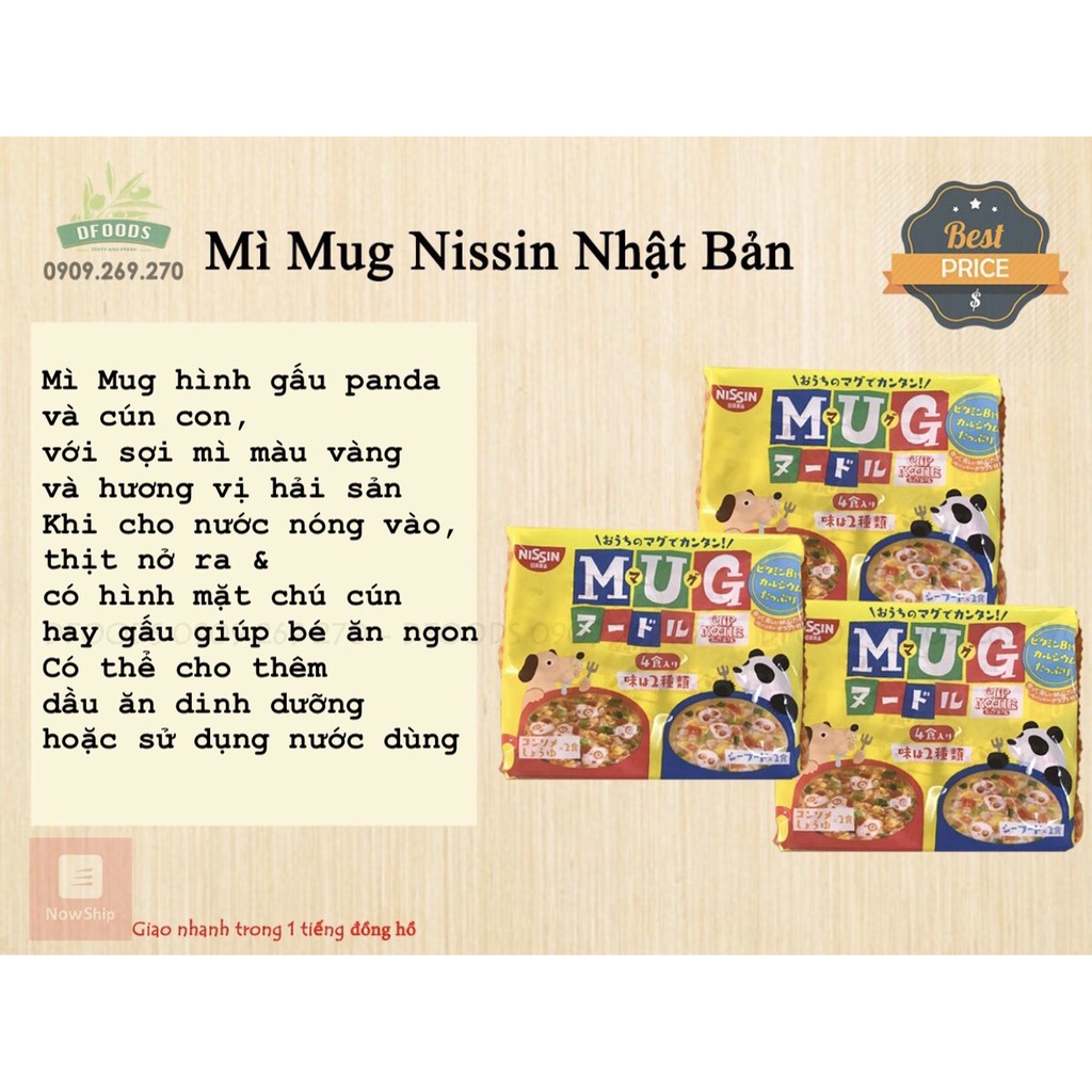 Mì Mug Nissin ăn liền cho bé [DATE 06.2022]