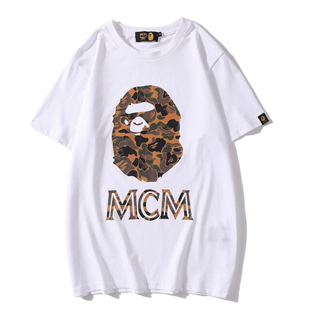 Áo Thun Ngắn Tay In Chữ Mcm Thời Trang Unisex